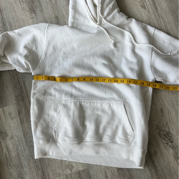 LOS ANGELES EMBROIDERED WHITE HOODIE SWEATSHIRT - Picture 4 of 9